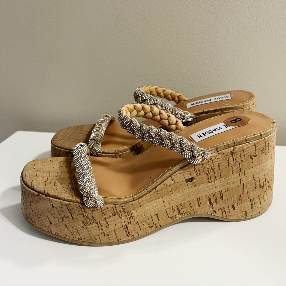 Steve Madden Danya Wedge Sandals Size 8